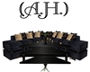 (A.H.)GoldBlack Sofa Tab