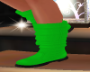 Girls Green Xmas Boots