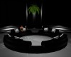 Black Silver round Couch