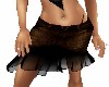 BROWN DENIM SKIRT