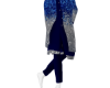 Blue Glitter Kurta A