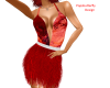 red furry dress