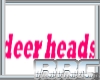 BBC Deer heads sticker