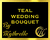 TEAL WEDDING BOUQUET