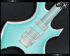 . blue electric guitar