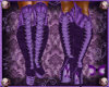 Victorian purple boots