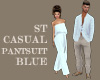ST CASUAL PANTSUIT BLUE