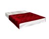 matress with red cover