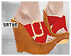 Red Layla Wedges