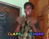 claps and cheer animated
