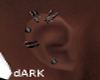 (D) black earrings