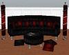 SG Couch Set Leather Red
