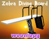 Zebra Diving Board