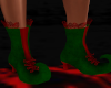 Green Suede Elf Boots