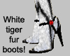 White Tiger Fur Boots