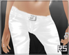 RS*White Leather Pants