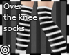 *m B+W Over Knee Socks