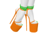 Orange Party Heels