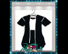 *D* Black Open Shirt