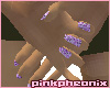 Lilac Sparkle Nails