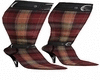 Couple Plaid Boots Rll