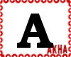 letter A red
