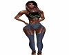 BLK Top Ripped Jeans Fit