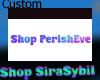Perish eves head sign X