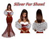 Silver Fur Shawl