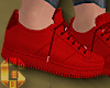 Red Ribbon Sneakers
