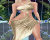 `LF` SEXY GOLD DRESS