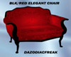 Blk/Red Elegant Chair