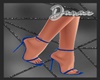 Dark blue glitter sandal