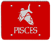 Pisces plate, red