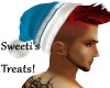 santa hat blue redhair
