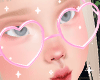 ♡ Glasses Heart Pink