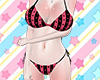 Pink&Black Heart Bikini