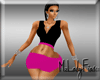fig82 pnk n blk shrt set