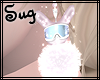 {S} Ski BunnyEarringsPnk