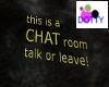 Chat room floor marker