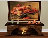 Fireplace w/ painting