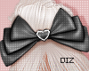 !!D Head Bow Grey