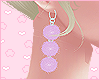 Fuzz Earrings Lilac