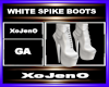 WHITE SPIKE BOOTS