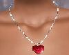A Red Heart Necklace