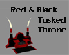 Red Black Tusked Throne