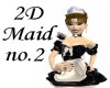 2D Brunette Maid no.2