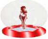 Personal  Snow Globe Red