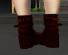 red velvet goth boots