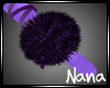 purple fur bangle L